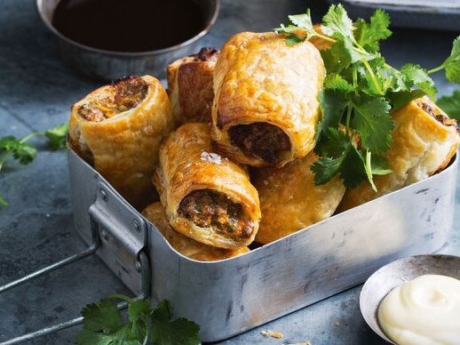 Aussie sausage rolls.