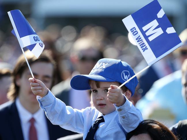 A full horse is guaranteed at The Valley to see Winx attempt to win four consecutive Cox Plates. Picture: Michael Klein