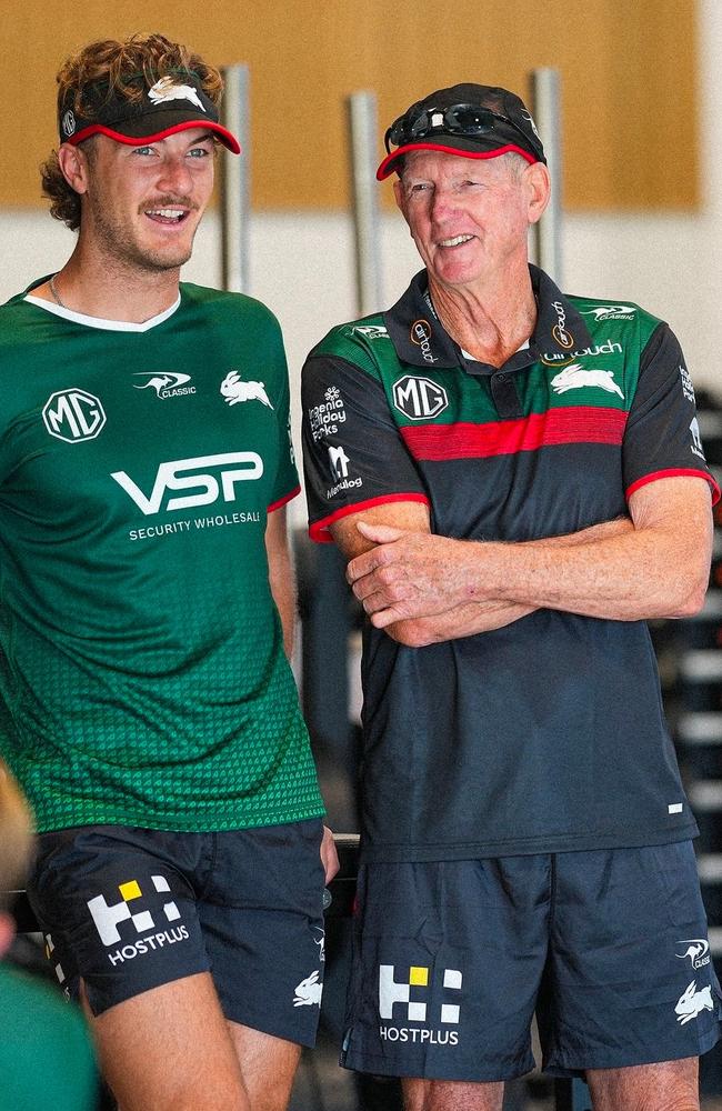 Wayne Bennett (right) returns to South Sydney. Picture: Supplied