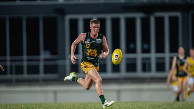 Seth Harris in the Nightcliff vs St Mary’s 2023-24 NTFL major semi final. Picture: Pema Tamang Pakhrin