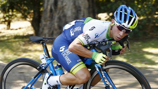 Caleb Ewan descends during stage four of the Herald Sun Tour. Picture: Michael Klein