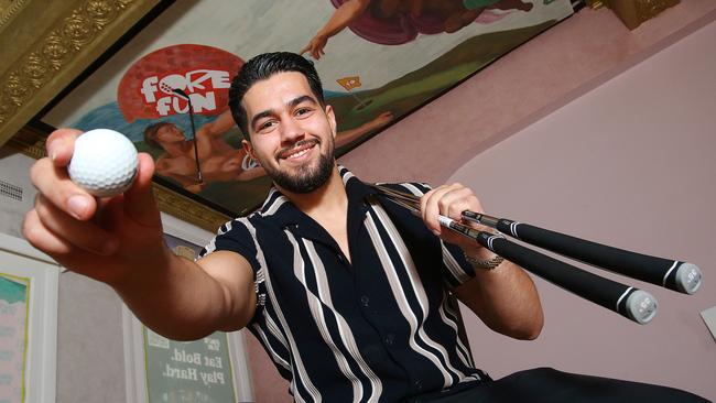 Mike Rahimi is starting up a mini golf venue on the corner of Moorabool and Ryrie St called Fore Fun - set for an April launch. He wants to give people in Geelong more entertainment options for a night out. Picture: Alan Barber