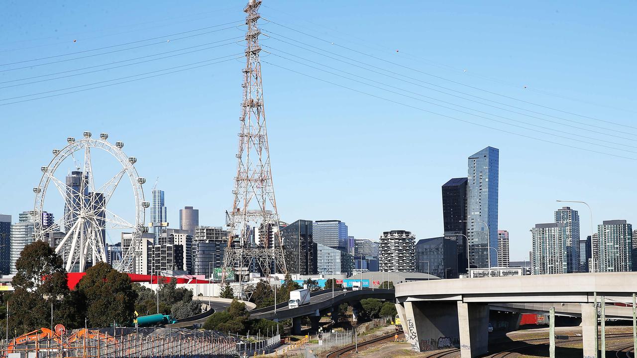 West Gate Tunnel Project. Works along Footscray Rd. Picture: Ian Currie