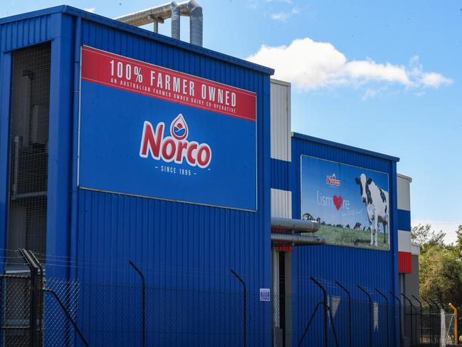 Norco Ice Cream factory in South Lismore, exterior building. 2022.