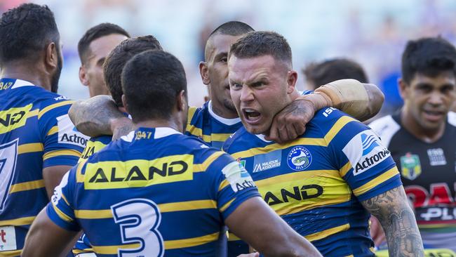 Nathan Brown fought his hardest for the Eels.