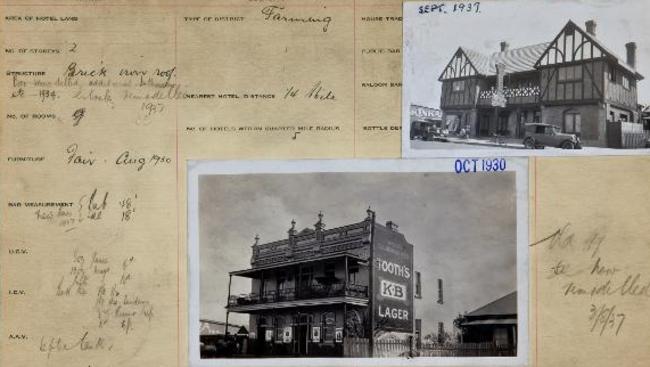 An example of Tooth and Co's yellow cards. This one profiles the Collingwood Hotel, one of Liverpool's historical pubs. Picture from the collection of the Noel Butlin Archives Centre, Australian National University