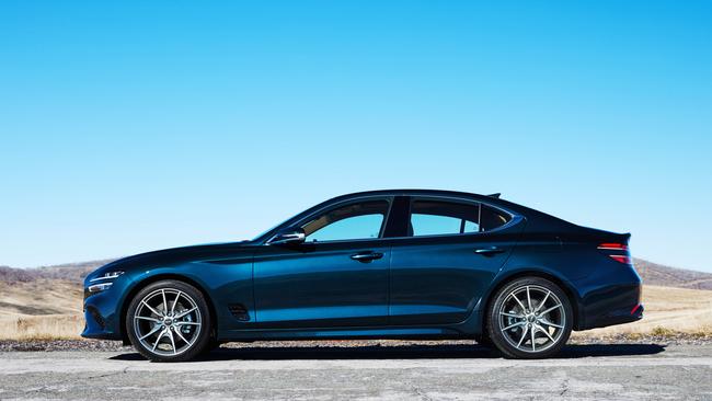 Genesis’s G70 sedan has some beautiful lines from just about every angle.