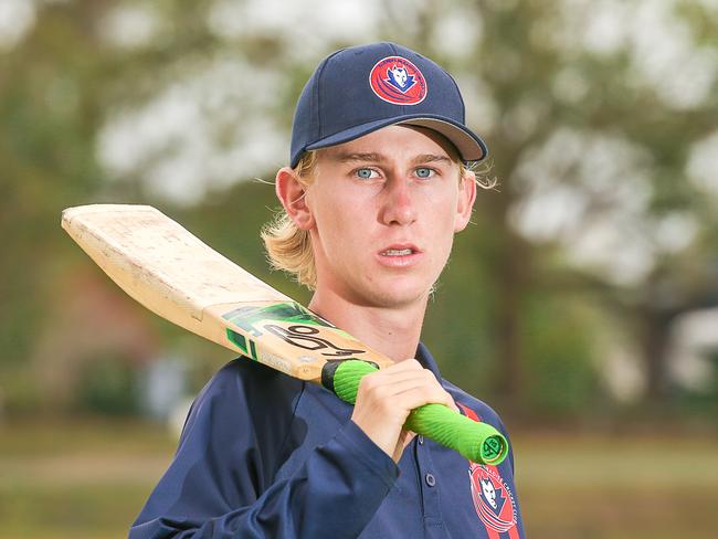 Nick Bouwmeester – who was the batter at the non-strikers end during the batting collapse on Saturday. Picture: Glenn Campbell