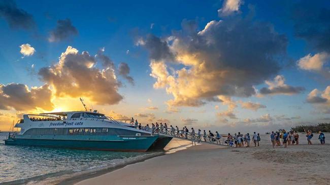 FULL BOAT: Over 300 people were transferred over on the Freedom Sovereign to GKI for the Keppel Vibes concert last month. Picture: Contributed