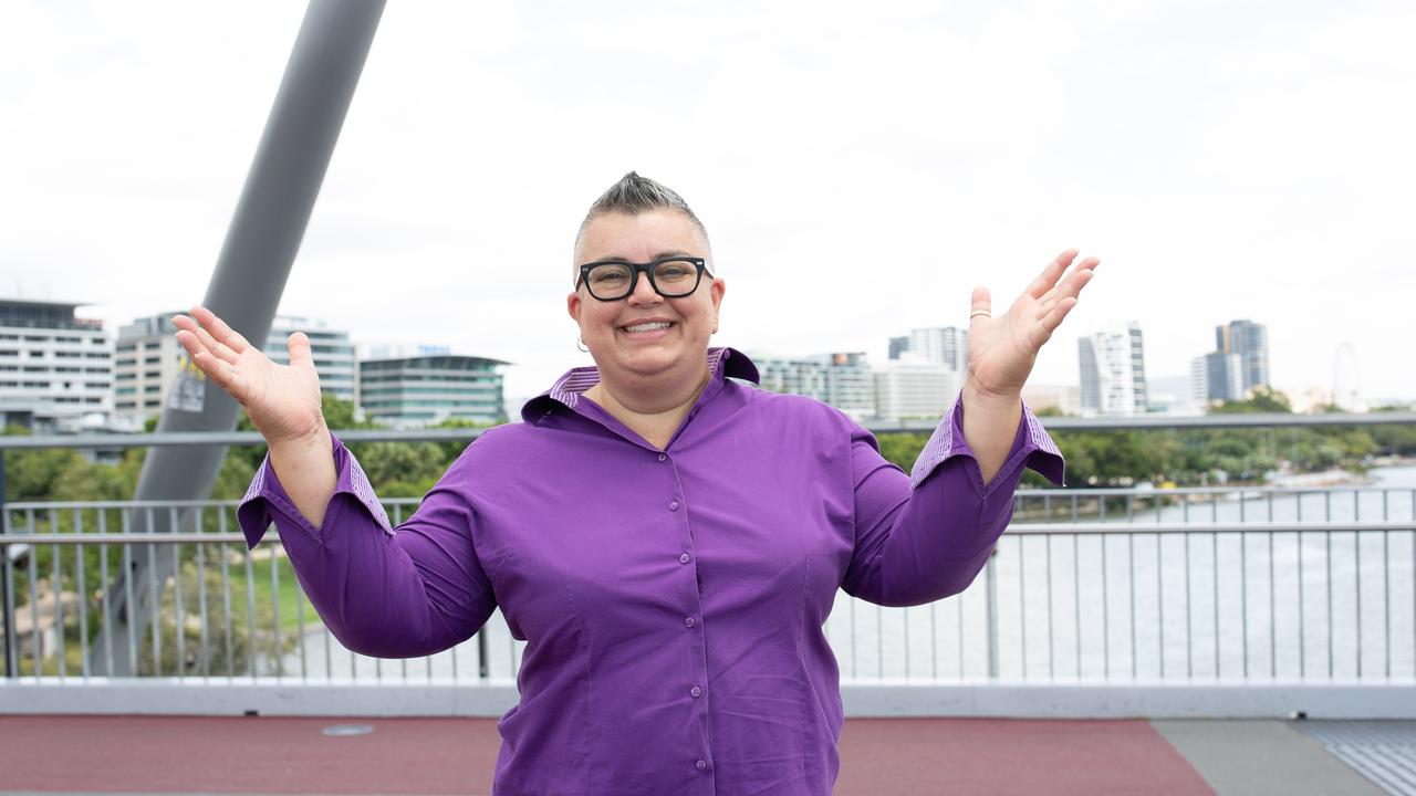 Curiocity Brisbane executive producer Theresa Famularo on Goodwill Bridge. Picture: David Kelly