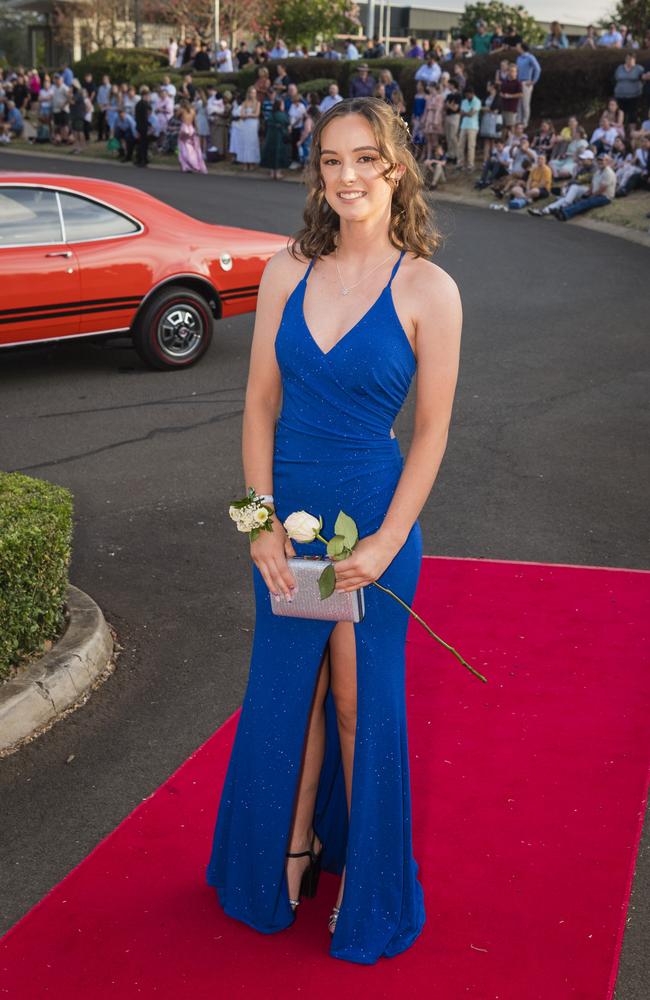 Caitlyn Moyle at Harristown State High School formal at Highfields Cultural Centre, Friday, November 17, 2023. Picture: Kevin Farmer