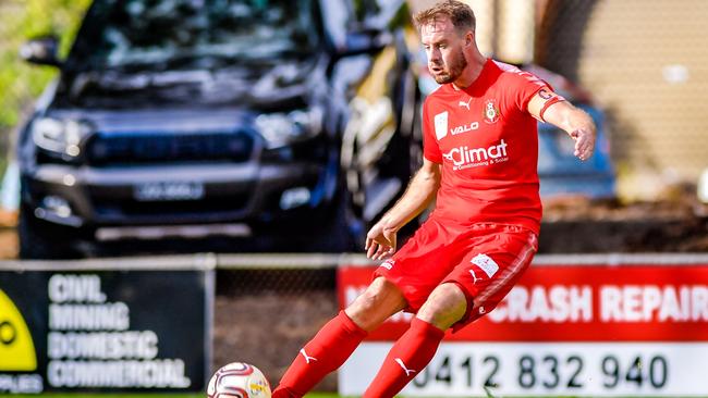 Campbelltown City captain and ex-Adelaide United defender Iain Fyfe will lead the Red Devils in their FFA Cup clash with A-League side Melbourne City. Picture: Ken Carter.