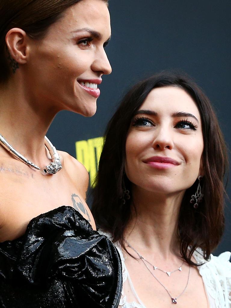 Ruby Rose and Jess Origliasso at the Australian Premiere of Pitch Perfect 3 in November 2017. Picture: Lisa Maree Williams/Getty Images