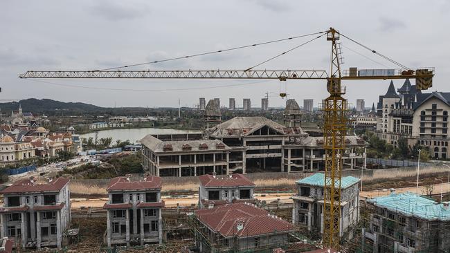 Evergrande has abandoned building projects as it teeters on the brink of collapse. Picture: Getty Images