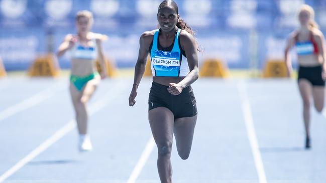 Telaya Blacksmith has her eyes on the prize during a race in Sydney in March. Picture: Julian Andrews