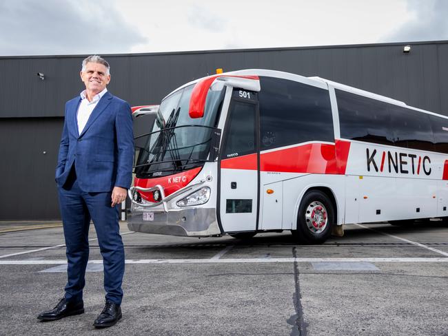 Michael Sewards, co-CEO of Australia's number one bus operator Kinetic. Picture: Wayne Taylor