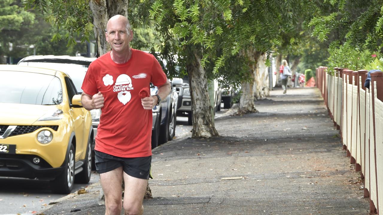 Craig Millikan came in second place. Toowoomba Hospital Foundation, Christmas centre run. December 2017