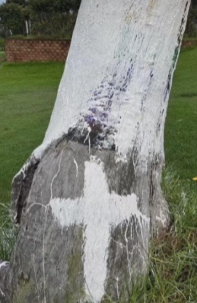 ‘This was clearly a vile act of vandalism.’ Picture: Instagram