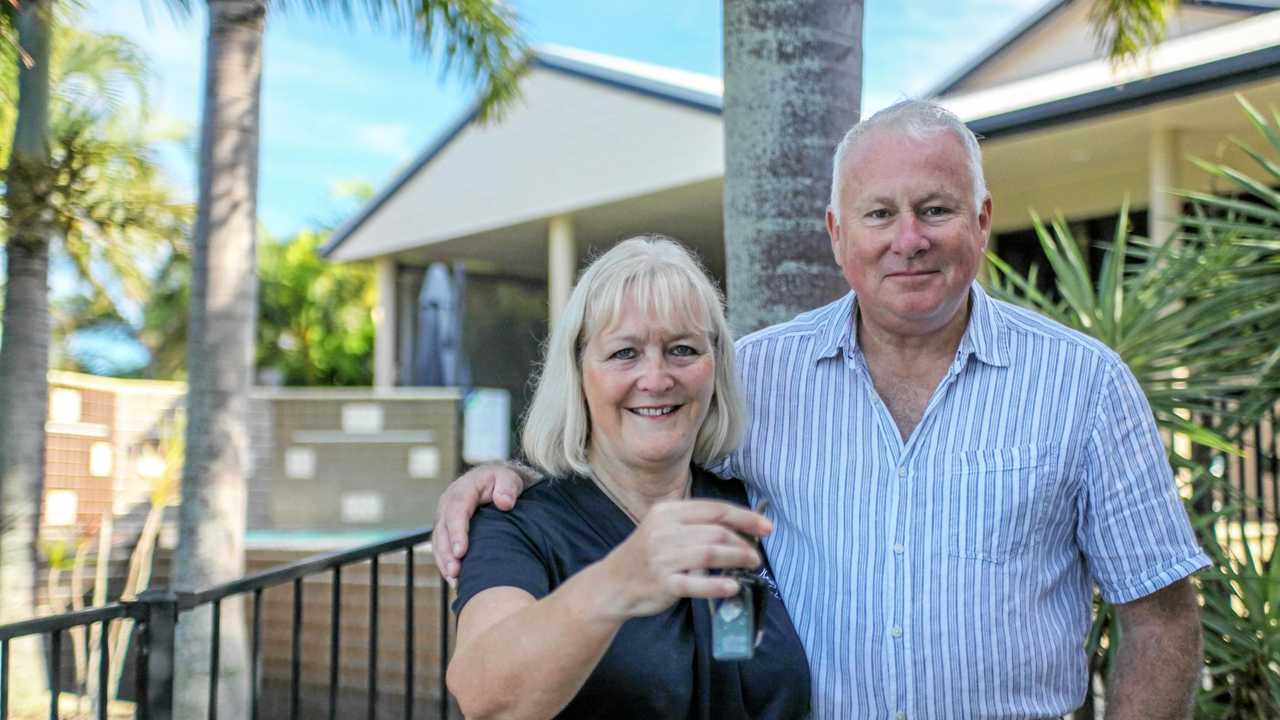 Alasdair Ward and Hazel Harries-Jones who are selling their home at 15 Muldoon Court, Eimeo. Picture: Navarone Farrell