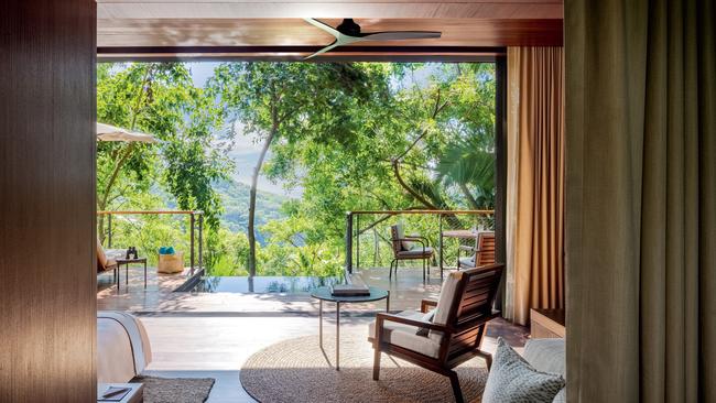 Light-filled treehouse rooms float above the canopy. Photo: Tanveer Badal.