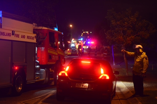 Emergency services on Sandhurst Cres, Peregian Springs