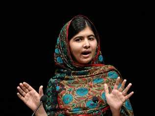 INSPIRING: Malala Yousafzai of Pakistan talks after winning the Nobel Peace Prize. Malala is one of the many teenagers making an immense difference on the world stage. Picture: FACUNDO ARRIZABALAGA