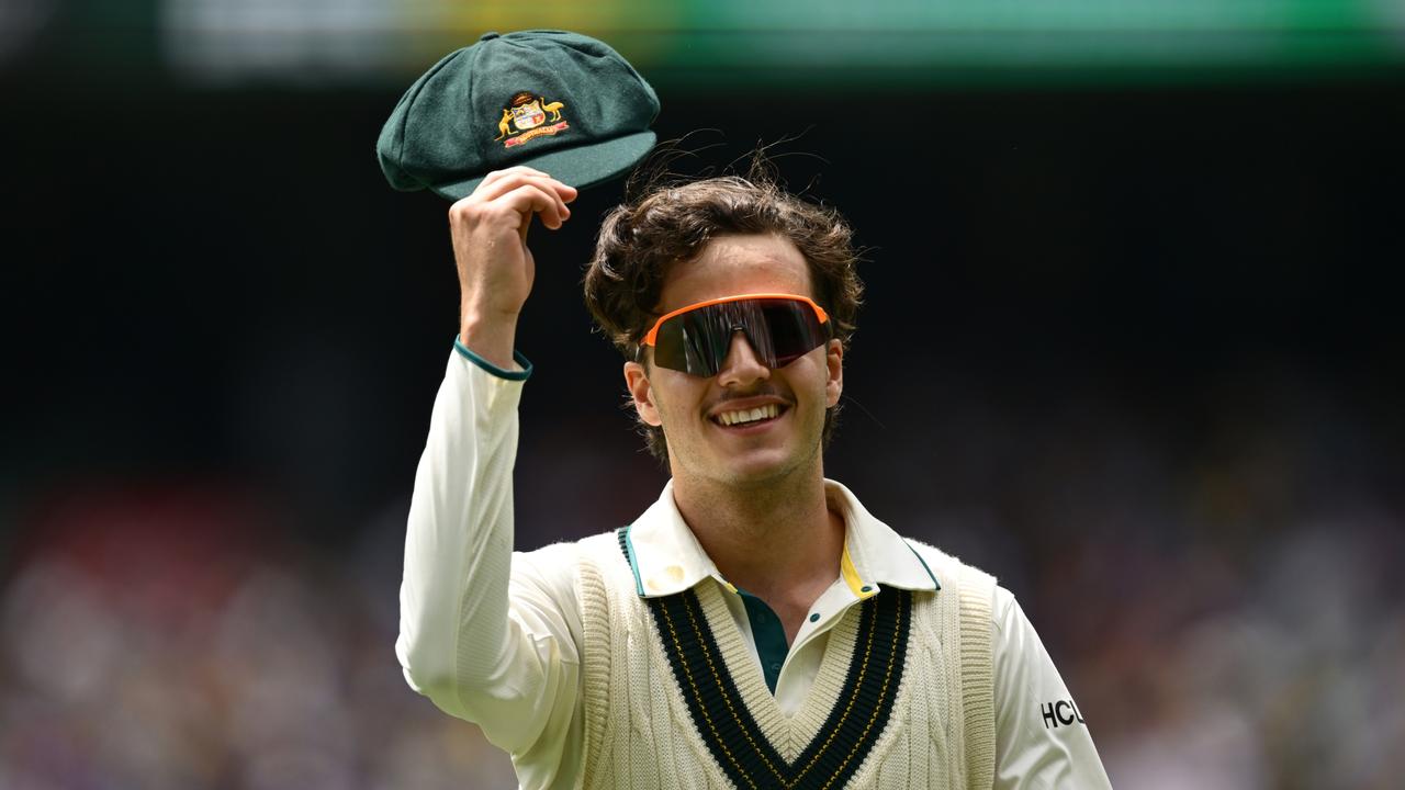 Sam Konstas has quickly become a fan favourite after a bold Test debut at the MCG. (Photo by Quinn Rooney/Getty Images)