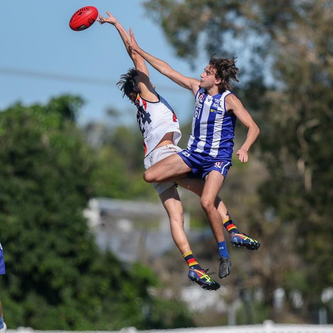 QAFL Colts action between the Mt Gravatt Vultures and Noosa at Mt Gravatt on May 24, 2025. Picture: Stephen Archer.