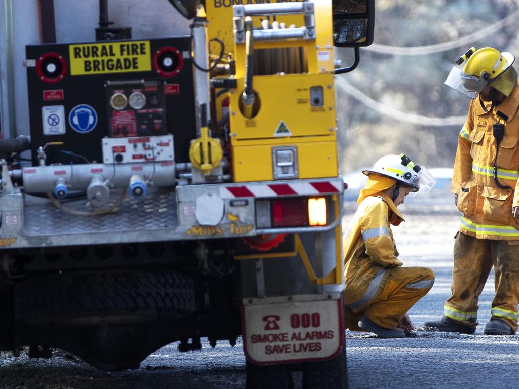 Hundreds of firefighters have worked for days on end. Picture: Nigel Hallett