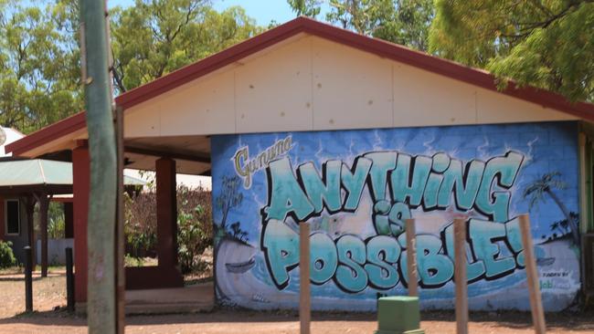 On the main street of Mornington Island in the Gulf of Carpentaria. Picture: Peter Carruthers