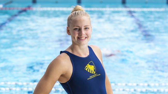 Australian Water Polo League player Gabi Palm.(AAP Image/Renae Droop)