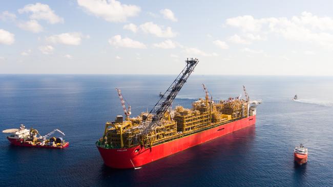 Shell’s Prelude floating LNG project in northern Australia.