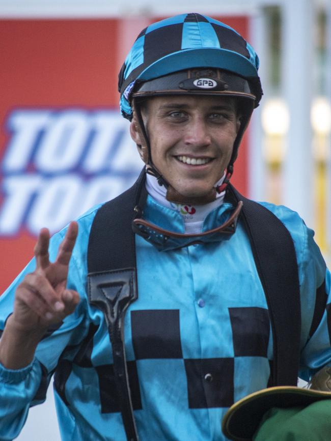 Gold Coast racing. Jockey Jag Guthman-Chester in race 7. Picture: GREG IRVINE/MAGIC MILLIONS