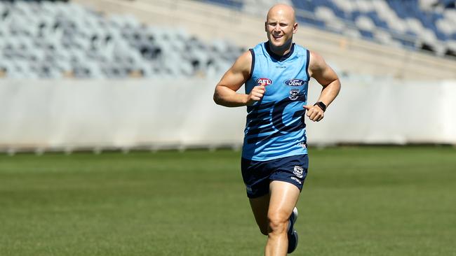 Gary Ablett at Cats training. Picture: Alison Wynd