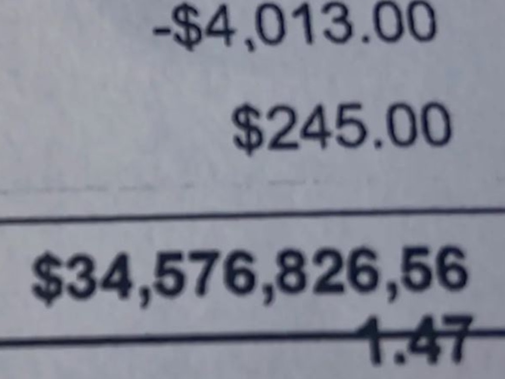 The astounding total didn’t even fit on a single line of the document. Picture: WGAL