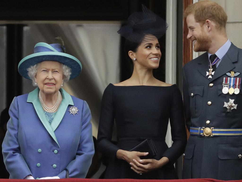 Harry and Meghan were a powerful revitalising force for the institution of the monarchy. Picture: AP Photo/Matt Dunham, File