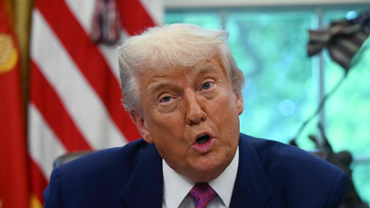 Mr Chalmers named US President Donald Trump’s tariffs as a ‘dark shadow’. Picture: Jim Watson / AFP
