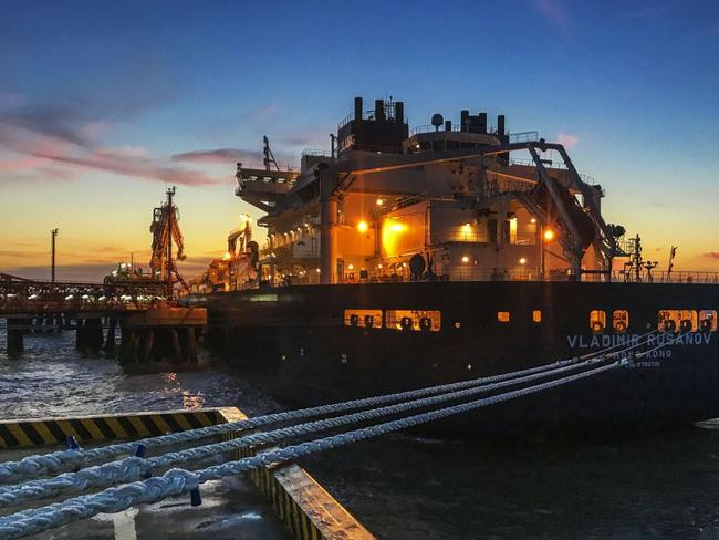 A liquefied natural gas tanker ship at a Chinese terminal. Growing demand for LNG and unexpectedly fast growth in China in particular have been a boon for U.S. producers. PHOTO: -/AGENCE FRANCE-PRESSE/GETTY IMAGES