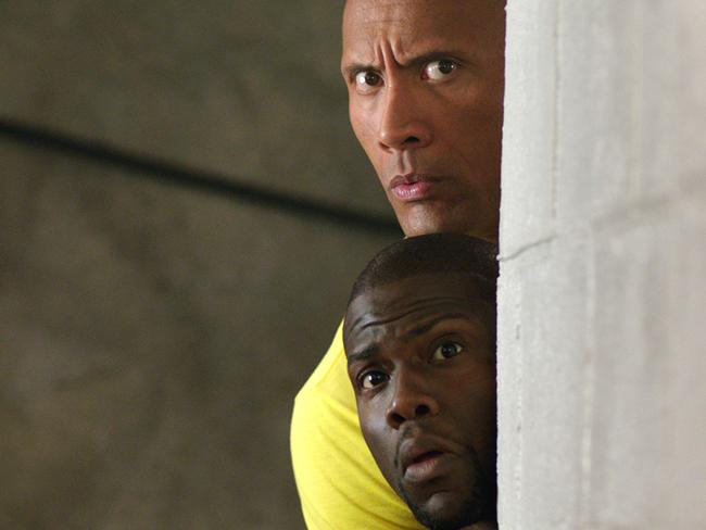 Dwayne Johnson said he and Kevin Hart connected on and off the screen. Picture: Claire Folger/Warner Bros. Entertainment Inc. via AP