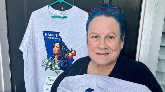 'This is true excitement for Harris,' says Nancy Todd who acts as a distribution hub for election material in Lawrenceville, 50km north of Atlanta. Picture: The Times