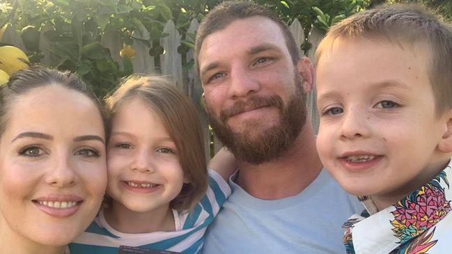 Maiya, 5 and Max, 4 with parents Tanyssa and Josh McGuire. The happy family have announced they're going to welcome a thrid child.