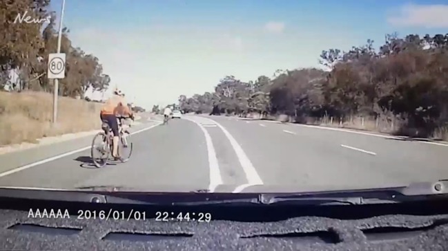 Driver's near miss with two cyclists