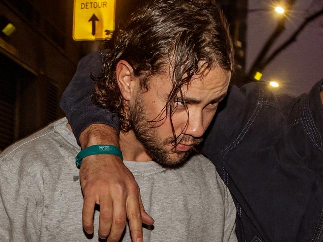 MELBOURNE, AUSTRALIA - JULY 03, 2024: Orpheus Pledger is seen leaving the Melbourne Magistrate Court on July 3, 2024 in Melbourne, Australia. Picture: NewsWire/ Tamati Smith