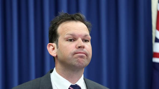 Queensland senator and Minister for Resources and Northern Australia Matt Canavan. Picture: Darren England.