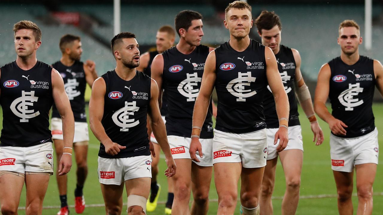 Carlton’s theme song has come under the microscope (Photo by Michael Willson/AFL Photos via Getty Images).