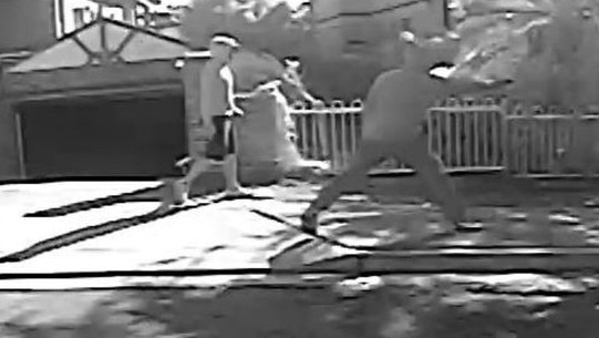 CCTV of the Belmore shooting showed a gunmen open fire on Siale. Picture: NSW Police Force