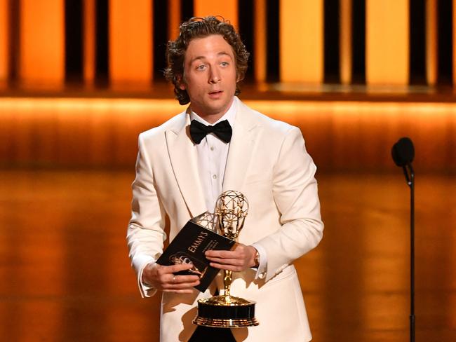 Jeremy Allen White won an emmy for his lead role in The Bear. Picture: AFP