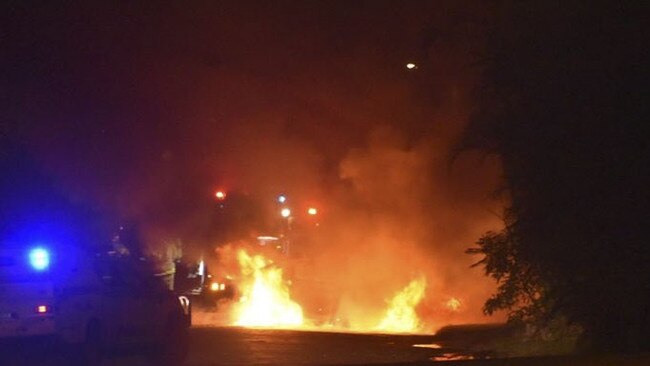 Amber Shannon shot these dramatic pictures of a car fire in South Grafton on Sunday morning.