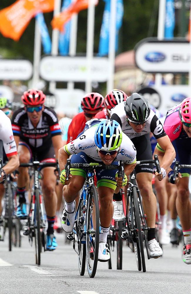 Ewan just before winning Stage 1. Photo: Sarah Reed.