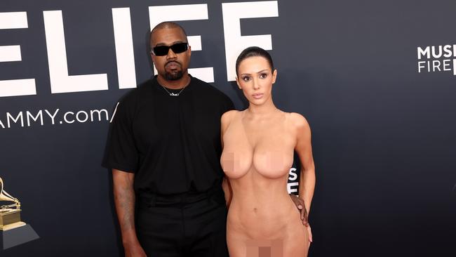 Kanye West and Bianca Censori attend the 67th Annual Grammy Awards on February 2. Picture: Matt Winkelmeyer/Getty Images